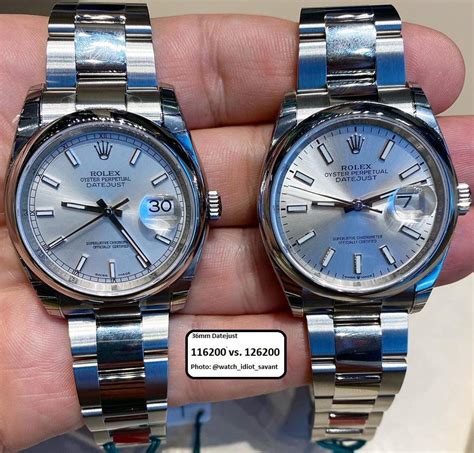 rolex 116200 vs 126200